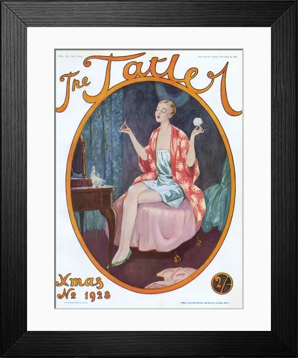 Framed Print : Tatler Christmas Number cover 1928 Framed Print : Tatler Christmas Number cover 1928