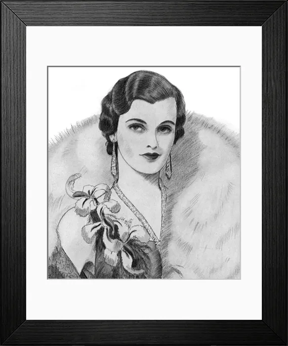 Framed Print : Miss Margaret Whigham by Pat Charles Framed Print : Miss Margaret Whigham by Pat Charles