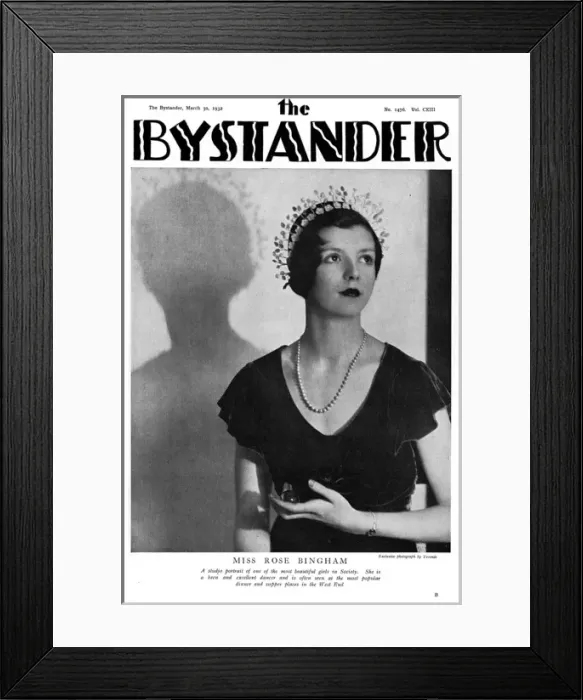 Framed Print : Bystander cover - Miss Rose Bingham Framed Print : Bystander cover - Miss Rose Bingham
