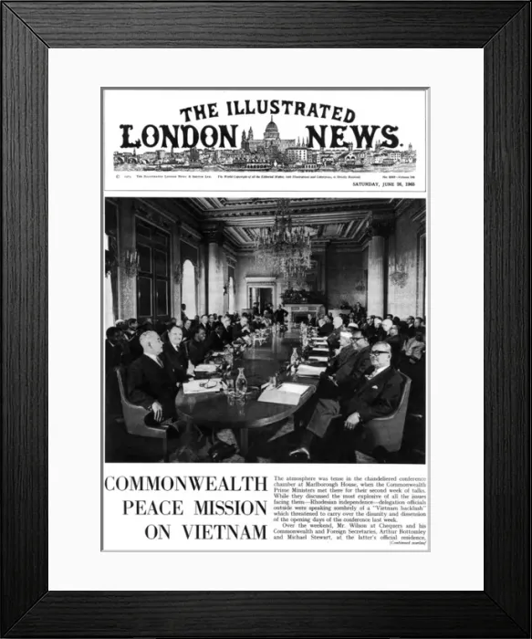 Framed Print : Commonwealth peace mission on Vietnam War, 1965 Framed Print : Commonwealth peace mission on Vietnam War, 1965