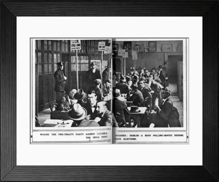 Framed Print : Irish Free State Elections, 1922 Framed Print : Irish Free State Elections, 1922