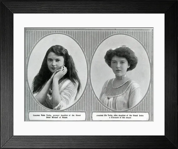 Framed Print : Countess Nada and Zia Torby Framed Print : Countess Nada and Zia Torby