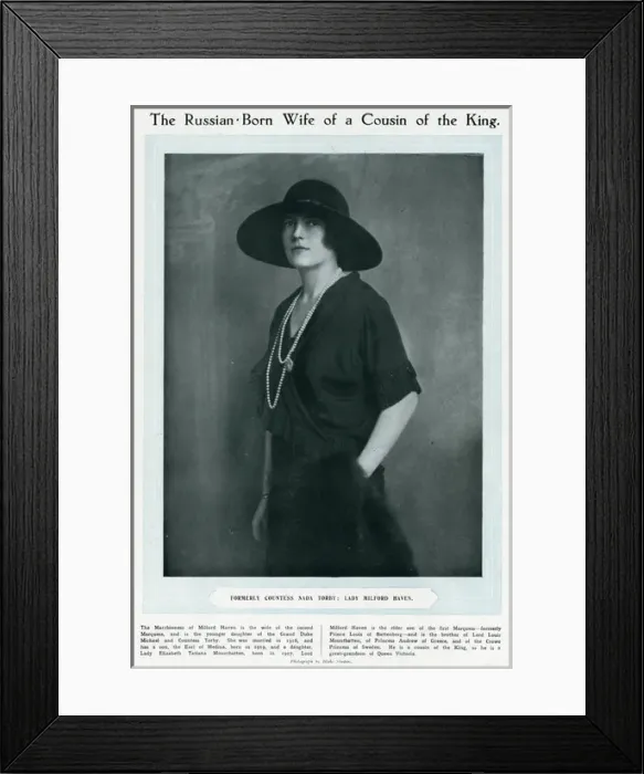 Framed Print : Marchioness of Milford Haven Framed Print : Marchioness of Milford Haven