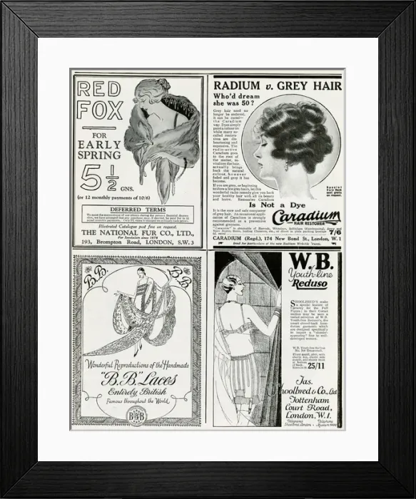 Framed Print : Page of adverts in The Tatler 1927 Framed Print : Page of adverts in The Tatler 1927
