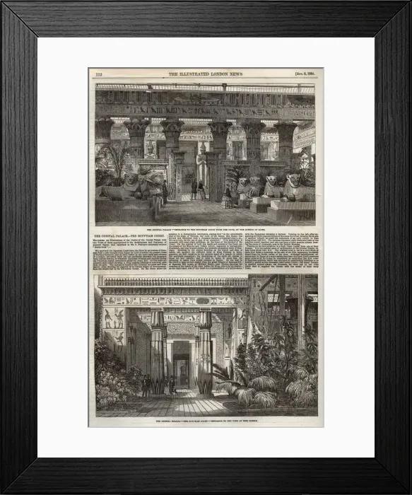 Framed Print : The Crystal Palace, the Egyptian Court Framed Print : The Crystal Palace, the Egyptian Court