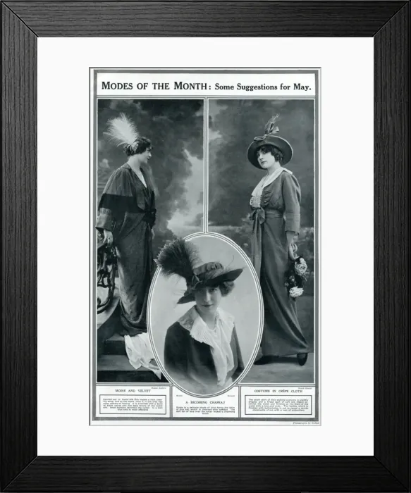 Framed Print : Womens clothing for May 1913 Framed Print : Womens clothing for May 1913