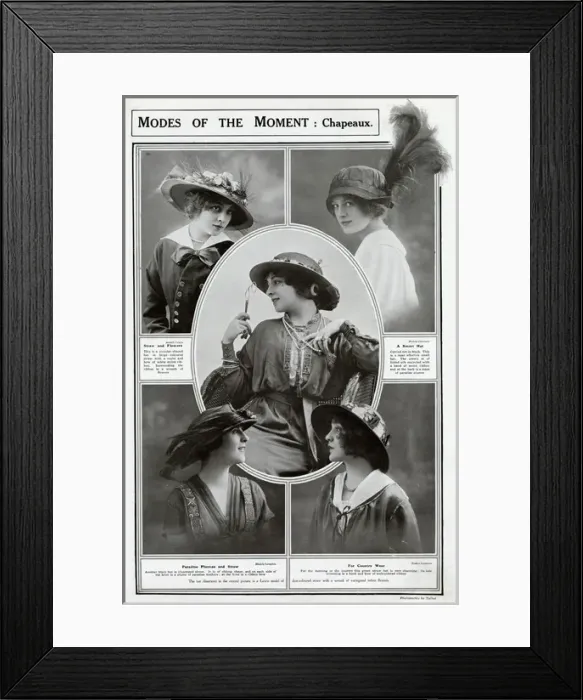 Framed Print : Fashion for the moment 1913 Framed Print : Fashion for the moment 1913