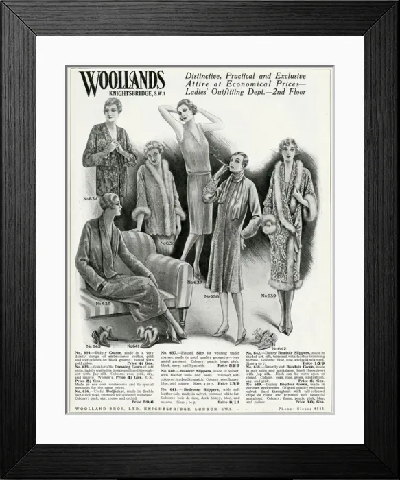 Framed Print : Advert for practical womens clothing 1929 Framed Print : Advert for practical womens clothing 1929