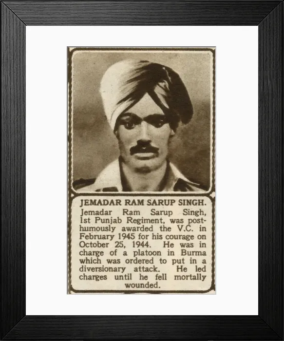 Framed Print : Jemadar Ram Sarup Singh Framed Print : Jemadar Ram Sarup Singh