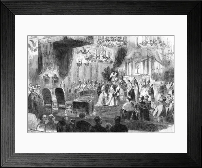 Framed Print : Wedding of Emperor Franz-Joseph I Austria to Elisabeth Framed Print : Wedding of Emperor Franz-Joseph I Austria to Elisabeth