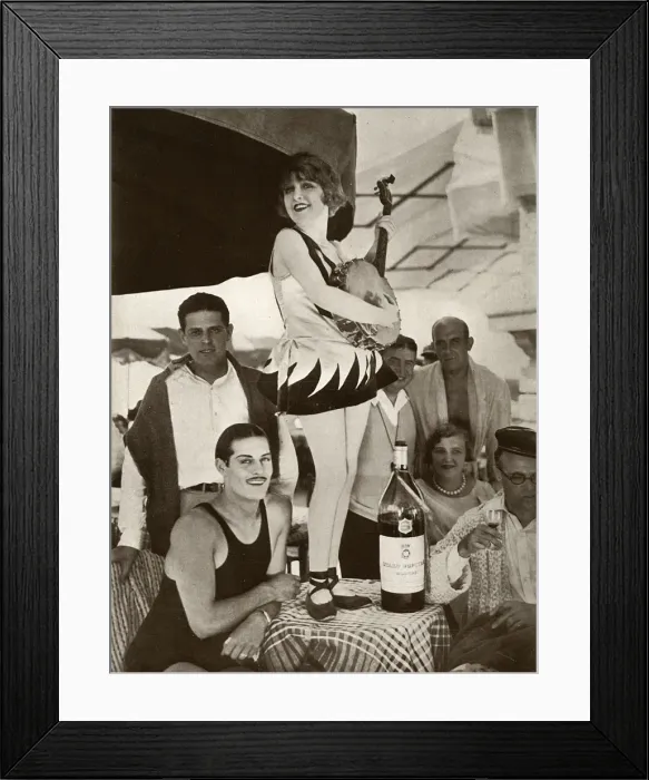 Framed Print : Betty Balfour at Antibes, French Riviera Framed Print : Betty Balfour at Antibes, French Riviera