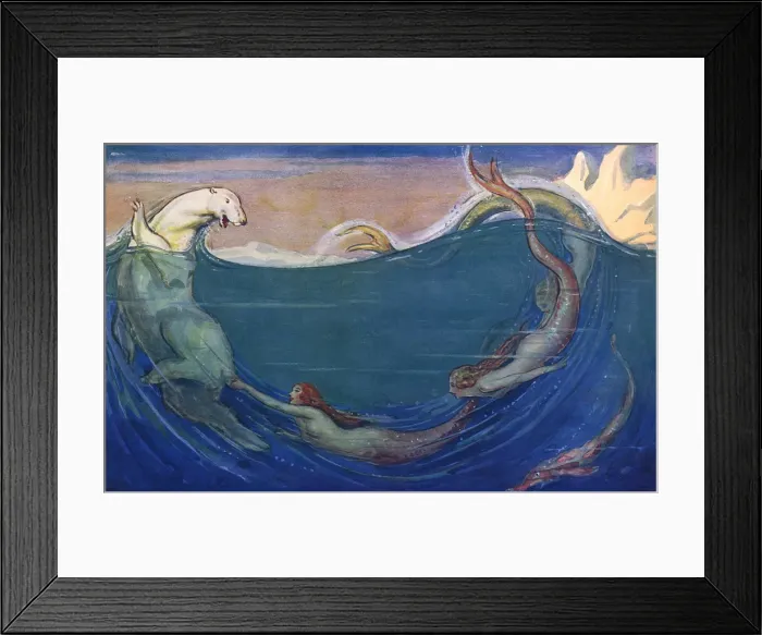 Framed Print : Arctic Antics, drawn by Webster Murray
