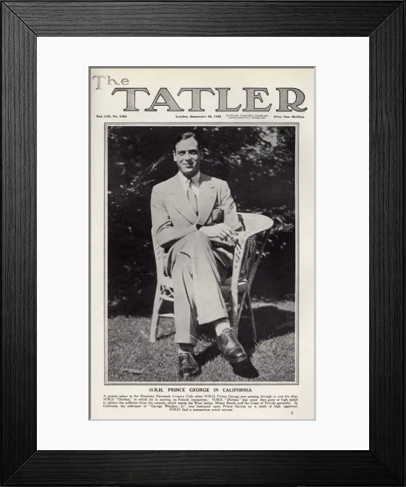 Framed Print : H. R. H. Prince George in California Framed Print : H. R. H. Prince George in California