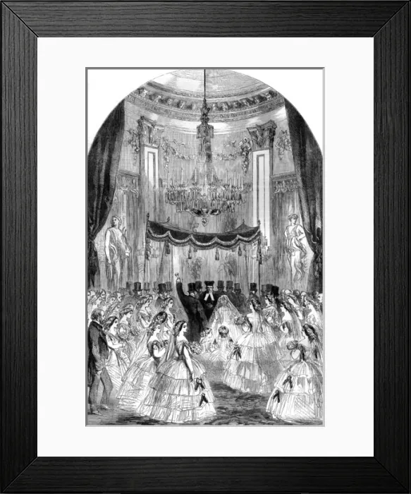 Framed Print : Marriage ceremony of Rothschilds, 1857 Framed Print : Marriage ceremony of Rothschilds, 1857