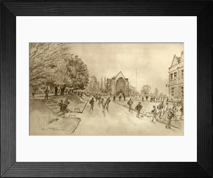 Framed Print : Bromsgrove School, Worcestershire, changing classes Framed Print : Bromsgrove School, Worcestershire, changing classes