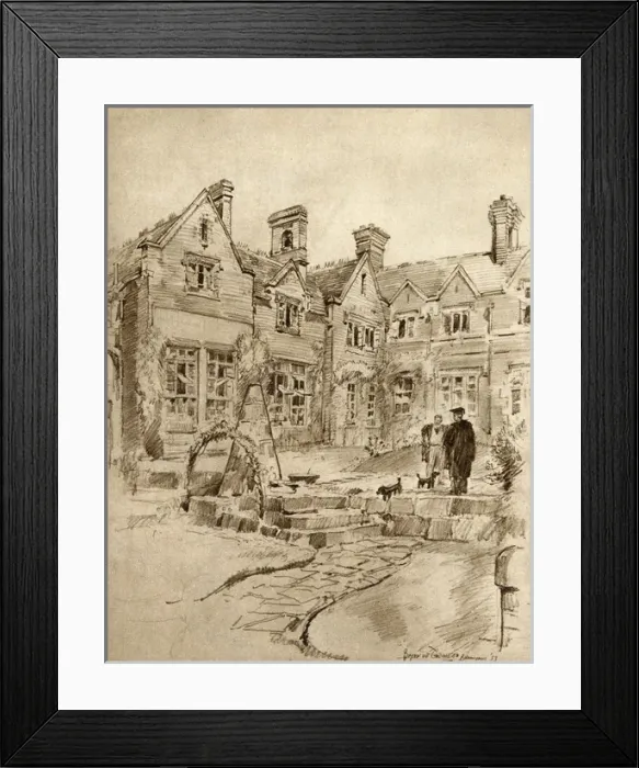 Framed Print : Bromsgrove School, Worcestershire, the quad Framed Print : Bromsgrove School, Worcestershire, the quad