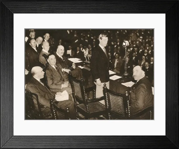 Framed Print : Prince of Wales at British Legions annual conference Framed Print : Prince of Wales at British Legions annual conference