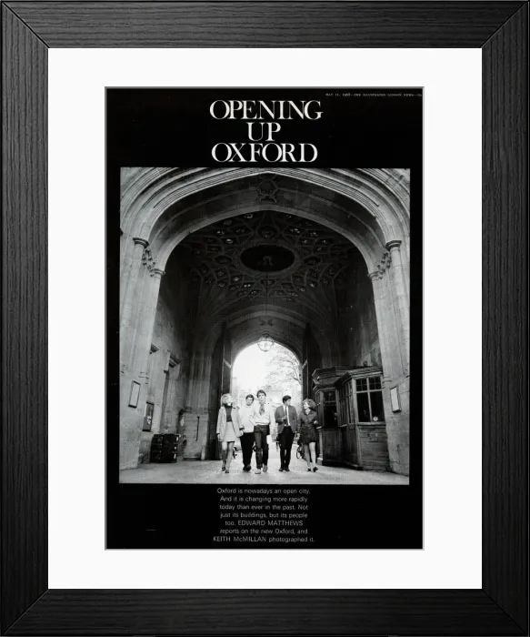 Framed Print : Students at Oxford University Framed Print : Students at Oxford University