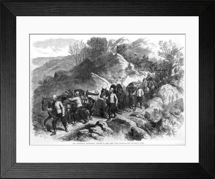 Framed Print : Abyssinian expedition - Return of Army from Magdala