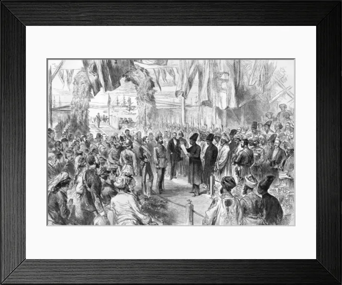 Framed Print : Royal visit to India: address of the Municipal Council Framed Print : Royal visit to India: address of the Municipal Council
