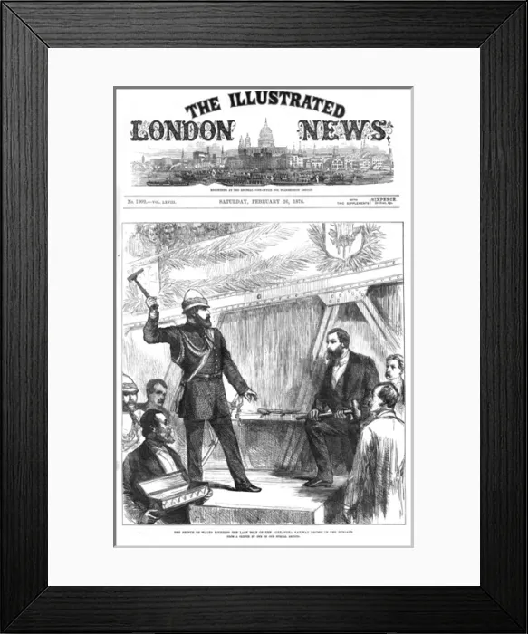 Framed Print : Prince of Wales riveting bolt of Alexandra Railway Bridge Framed Print : Prince of Wales riveting bolt of Alexandra Railway Bridge