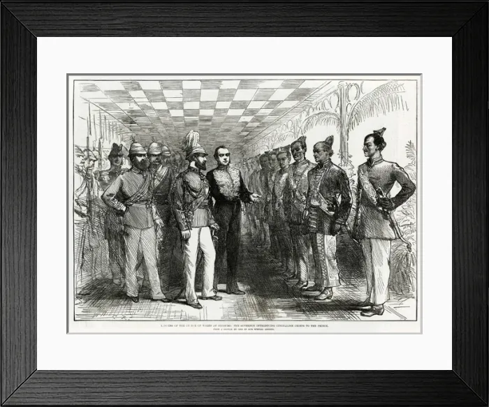 Framed Print : Royal visit to India: Prince of Wales presented with address Framed Print : Royal visit to India: Prince of Wales presented with address