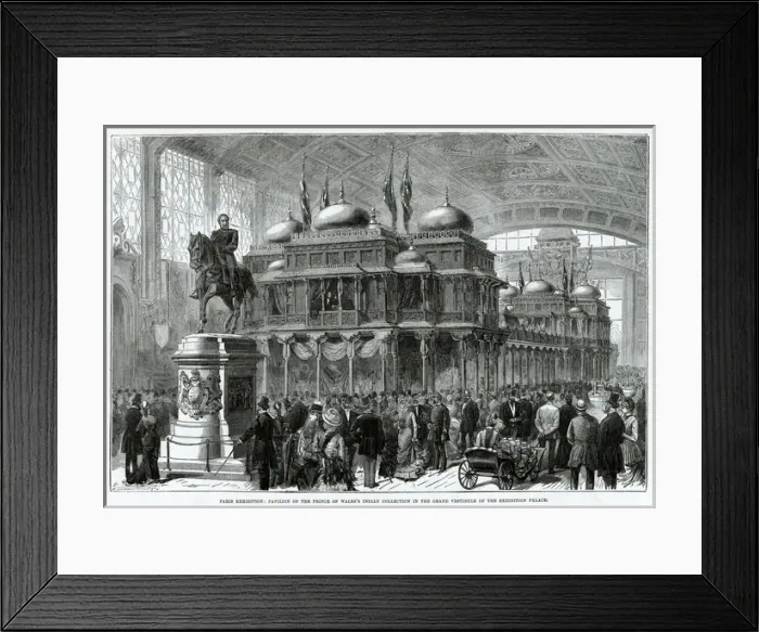 Framed Print : Paris exhibition 1878, pavilion of Indian collection Framed Print : Paris exhibition 1878, pavilion of Indian collection