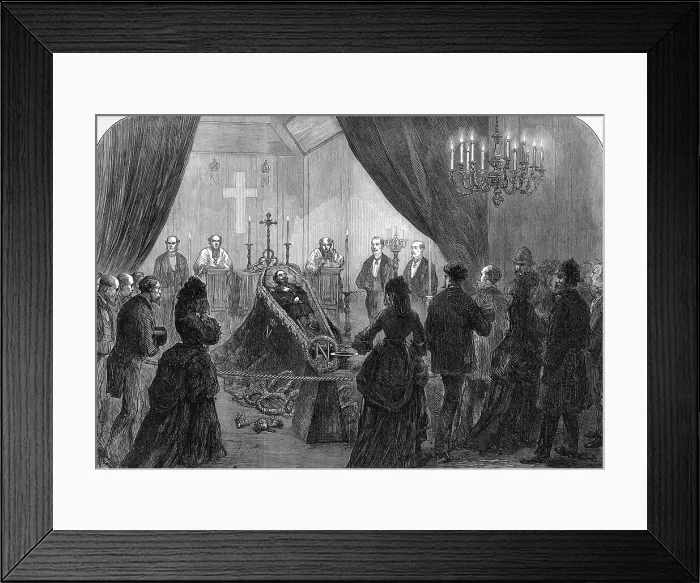 Framed Print : The Emperor Napoleon lying in state Framed Print : The Emperor Napoleon lying in state