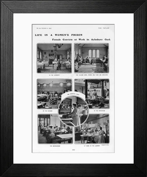 Framed Print : Life in a Womens Prison, 1903 Framed Print : Life in a Womens Prison, 1903