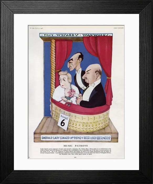 Framed Print : Music Patrons by Tony Wysard