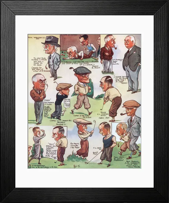 Framed Print : The Royal Wimbledon Golf Club Framed Print : The Royal Wimbledon Golf Club