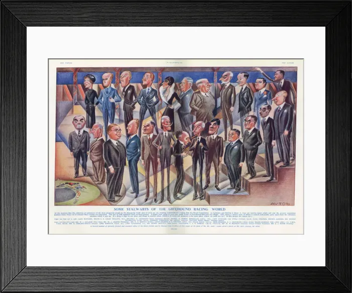 Framed Print : Some Stalwarts of the Greyhound Racing World by Autori Framed Print : Some Stalwarts of the Greyhound Racing World by Autori