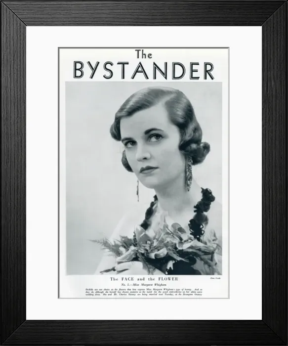 Framed Print : Bystander front cover featuring Miss Margaret Whigham Framed Print : Bystander front cover featuring Miss Margaret Whigham