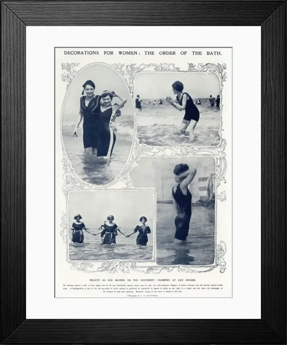 Framed Print : Women bathers 1913 Framed Print : Women bathers 1913