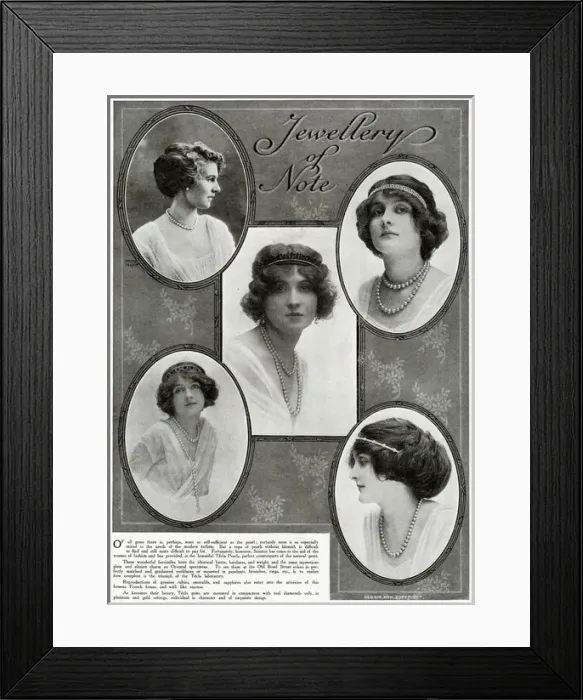 Framed Print : Tecla pearls counterparts for the natural 1913 Framed Print : Tecla pearls counterparts for the natural 1913