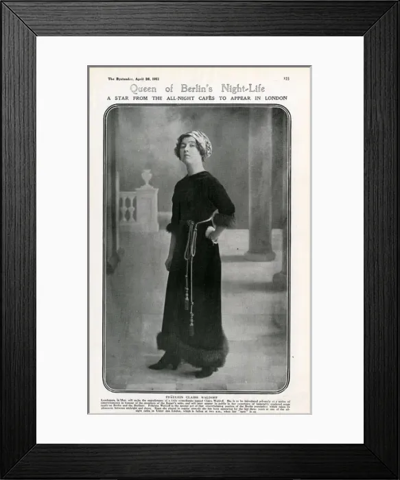 Framed Print : Miss Claire Waldoff Framed Print : Miss Claire Waldoff