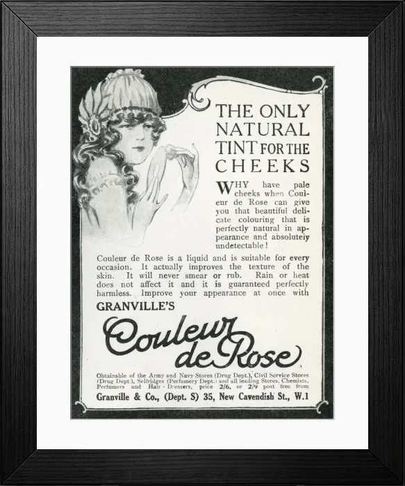 Framed Print : Couleur de Rose advertisement Framed Print : Couleur de Rose advertisement