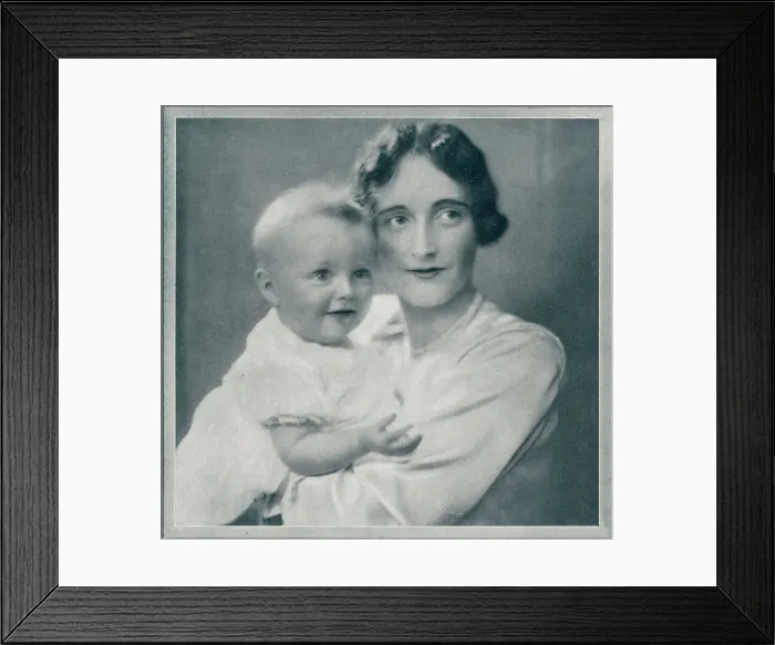 Framed Print : Mrs Cunningham-Reid (Mary Ashley) and son Framed Print : Mrs Cunningham-Reid (Mary Ashley) and son