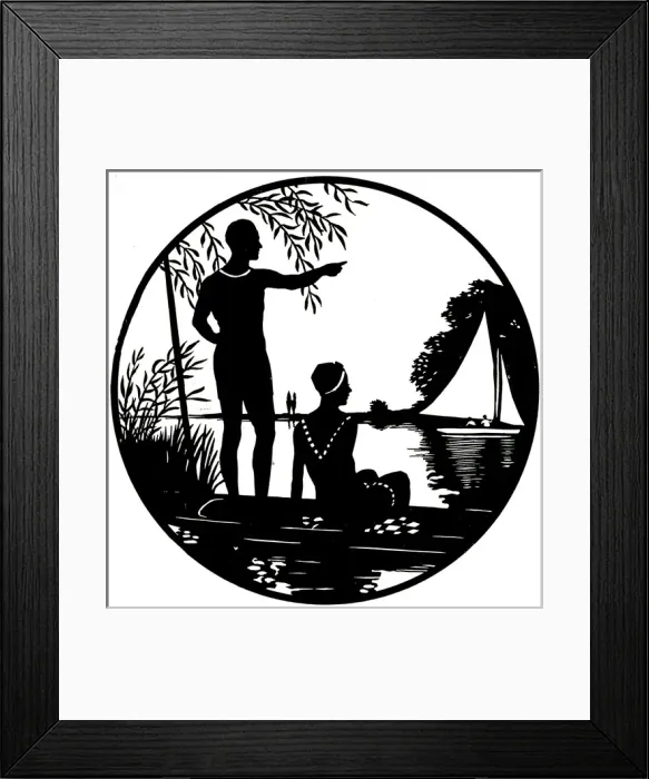 Framed Print : Summer in Silhouette by H. L. Oakley Framed Print : Summer in Silhouette by H. L. Oakley
