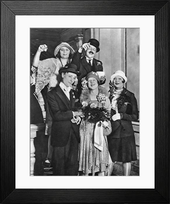Framed Print : The Bright Young People - mock Rayner-Ponsonby wedding Framed Print : The Bright Young People - mock Rayner-Ponsonby wedding