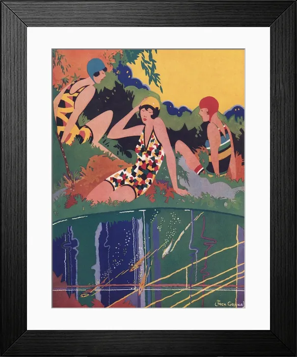 Framed Print : Ye Goddesses and Little Fishes by Jack Greenall Framed Print : Ye Goddesses and Little Fishes by Jack Greenall