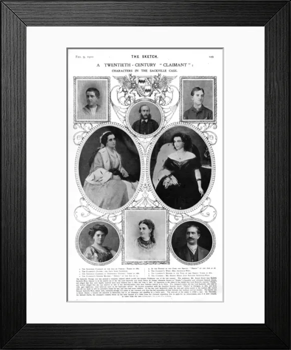 Framed Print : The Sackville claimant case Framed Print : The Sackville claimant case