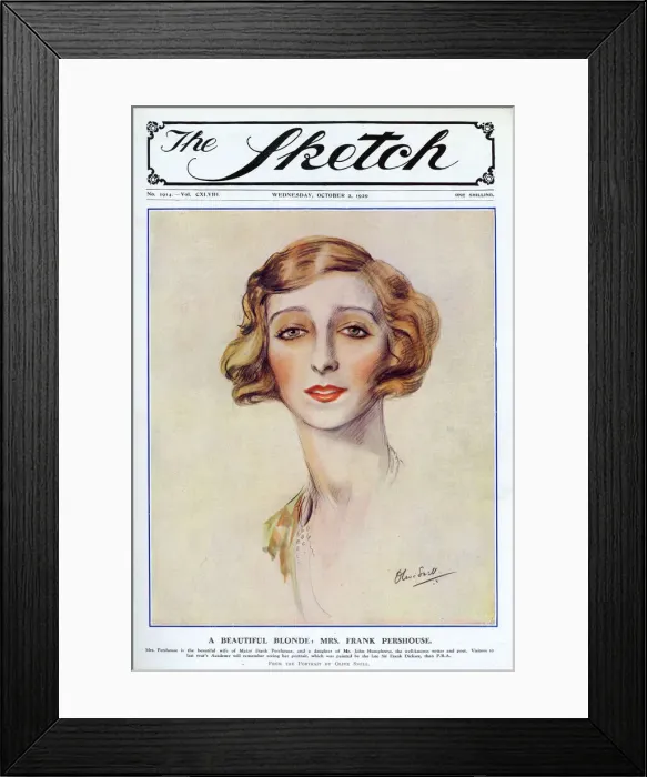 Framed Print : Sketch cover - Mrs Frank Pershouse Framed Print : Sketch cover - Mrs Frank Pershouse