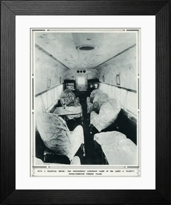 Framed Print : Celestial interior of James Talbots Fokker plane Framed Print : Celestial interior of James Talbots Fokker plane
