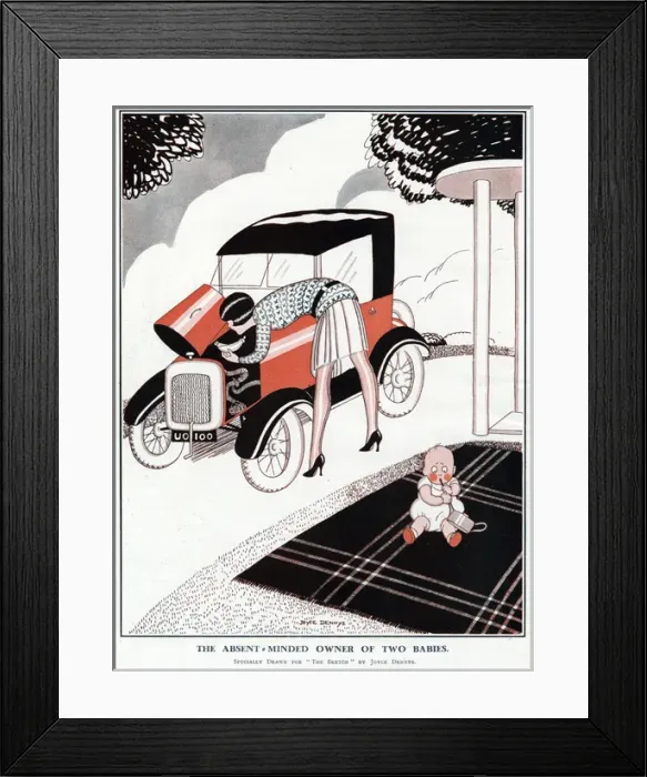 Framed Print : The Absent-Minded Owner of Two Babies, Joyce Dennys Framed Print : The Absent-Minded Owner of Two Babies, Joyce Dennys