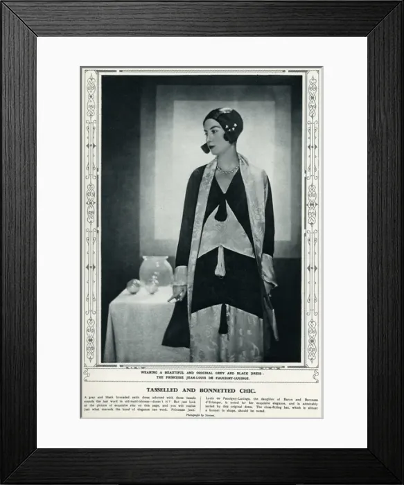Framed Print : Princess Jean-Louis de Faucigny-Lucinge Framed Print : Princess Jean-Louis de Faucigny-Lucinge