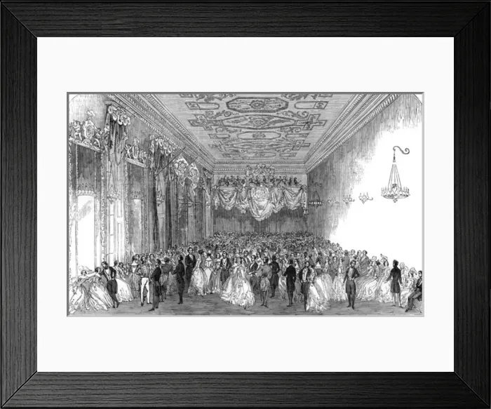 Framed Print : Ball at Harewood House, 1845