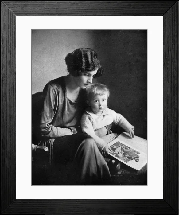 Framed Print : Lady Loughborough and her son, Tony Framed Print : Lady Loughborough and her son, Tony