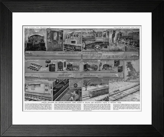 Framed Print : Wintry Weather and British Railways Framed Print : Wintry Weather and British Railways