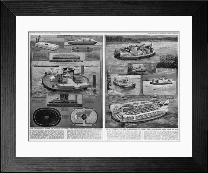 Framed Print : The Incredible Shape of Things to Come: The Hovercraft Framed Print : The Incredible Shape of Things to Come: The Hovercraft
